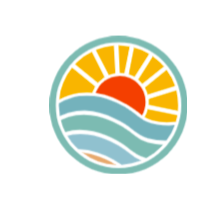Sun over Wave vinyl sticker